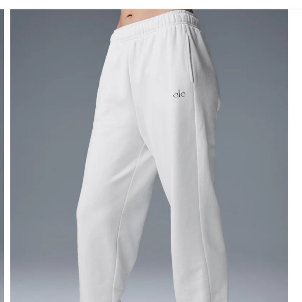 Alo Yoga Accolade Sweatpant White - XS